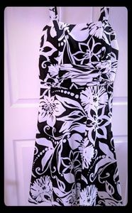 Black and white dress